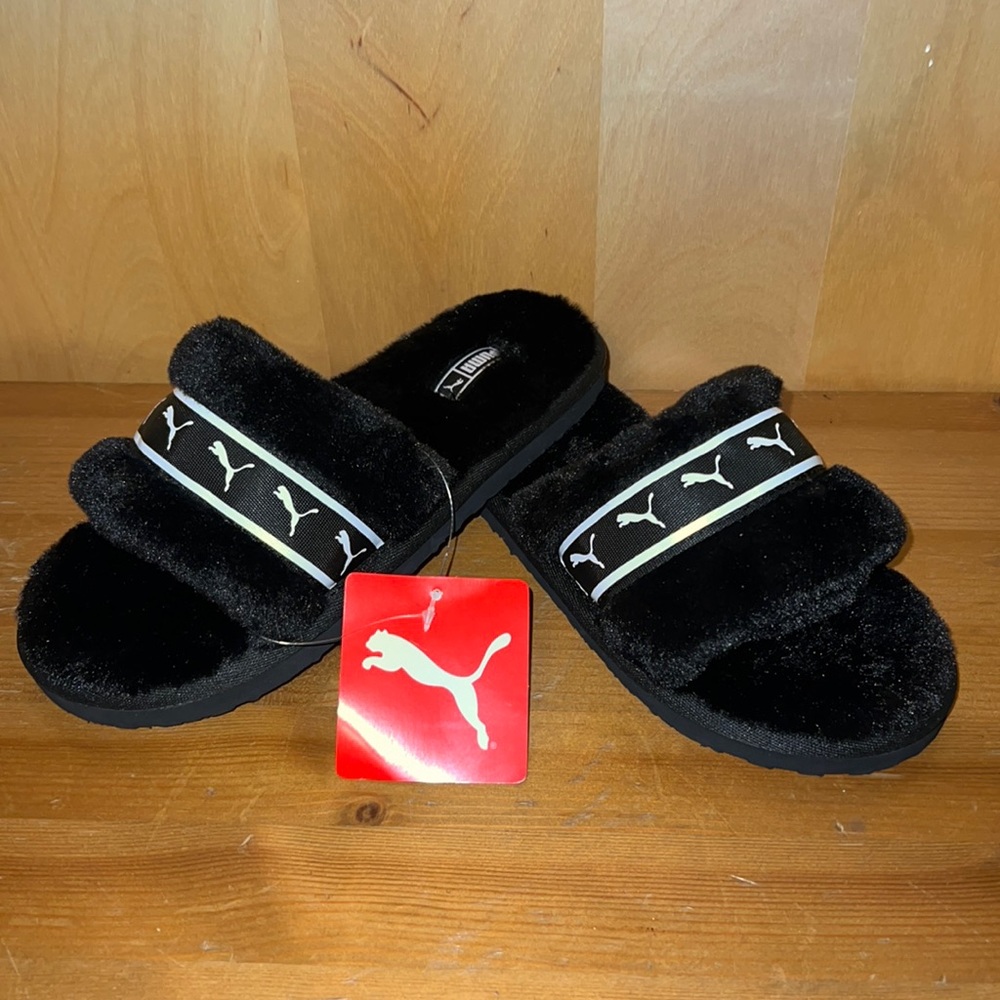 Puma Fluff Remix Girl’s Slide Sandals NWT